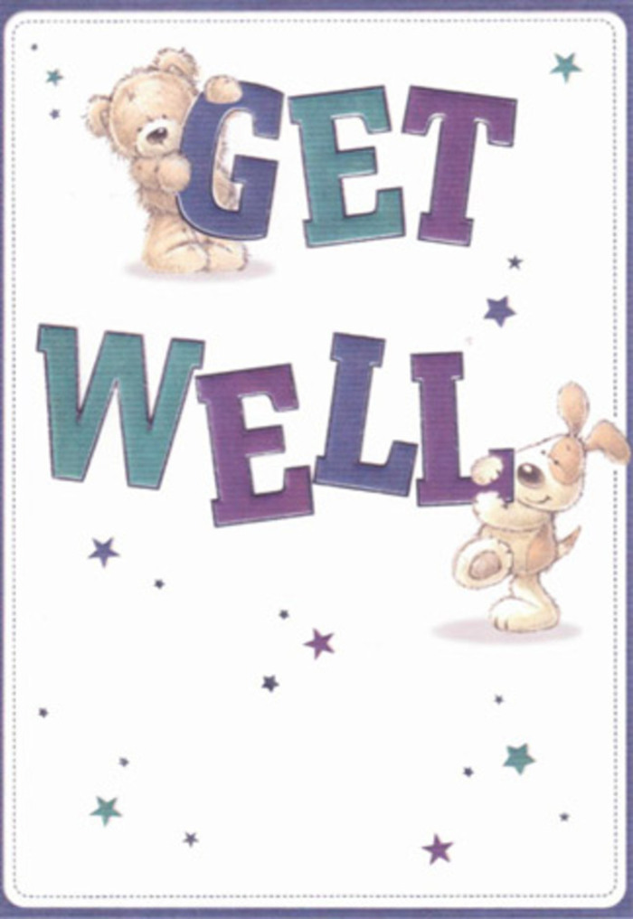 A get well card that radiates gentle encouragement graces this scene, its message joyfully conveyed through the charming companionship of a bear and puppy. These two endearing figures, with their soft, illustrated fur and inviting eyes, seem to spring to life on a canvas washed in sparkling white-a visual echo of peaceful Emerson Park mornings. Playful stars hover nearby, scattering blessings like petals tossed in the wind. The typography anchors the design with confident, friendly letters shaded in vibrant purple and tranquil aqua, communicating reassurance and heartfelt hope. There's a tactile delight in the bear's plush fur and the puppy's velvety ears, each brushstroke thoughtfully rendered to create a sense of tender touch, not unlike a carefully arranged bouquet awaiting delivery to a home on a quiet Emerson Park lane. The entire composition embodies the intent of a local florist: to lift spirits, soothe worry, and offer comfort with every considered detail. Imagine pairing this card with a bouquet gathered from a nearby market-fresh blooms and good wishes bundled together to brighten someone's day. The warm, luminous energy and the honest simplicity of the scene speak to the kind of compassionate support and gentle optimism that thrives in Emerson Park, creating a moment of healing that feels both personal and profound.